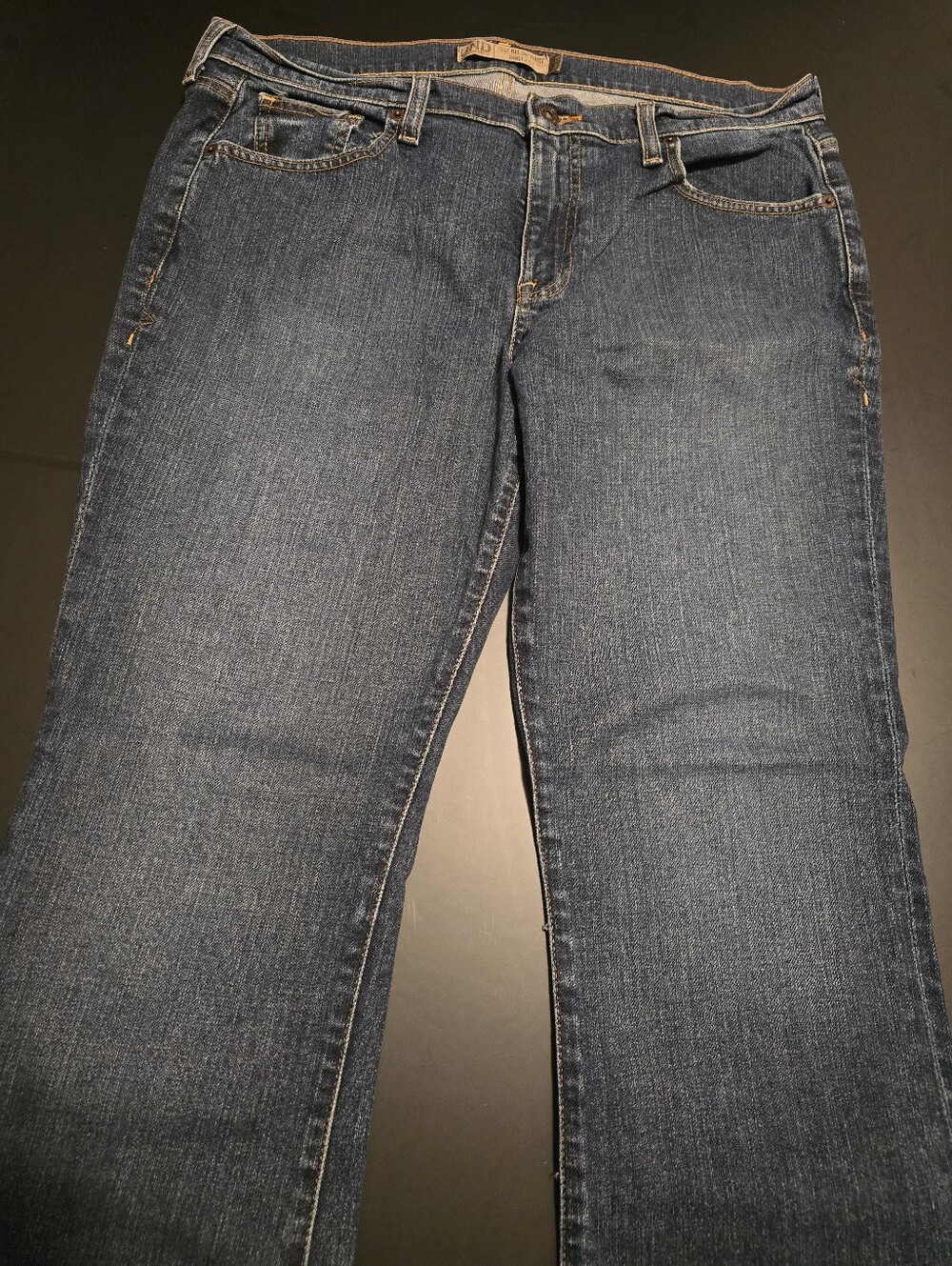 Old Navy Just Below The Waist Boot Cut Jeans - Dark Blue 14 Short